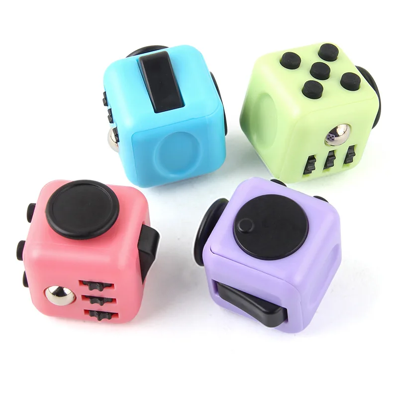 

Fidget Decompression Dice Rubik's cube for Kids Release Stress Anxiety Relieve Adult Solid Color Stress Relief Fingertip Toy