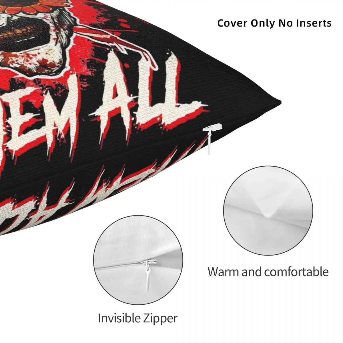 Сани они все солнцезащитные очки с подсолнухом фильм ужасов клоун ужас наволочка