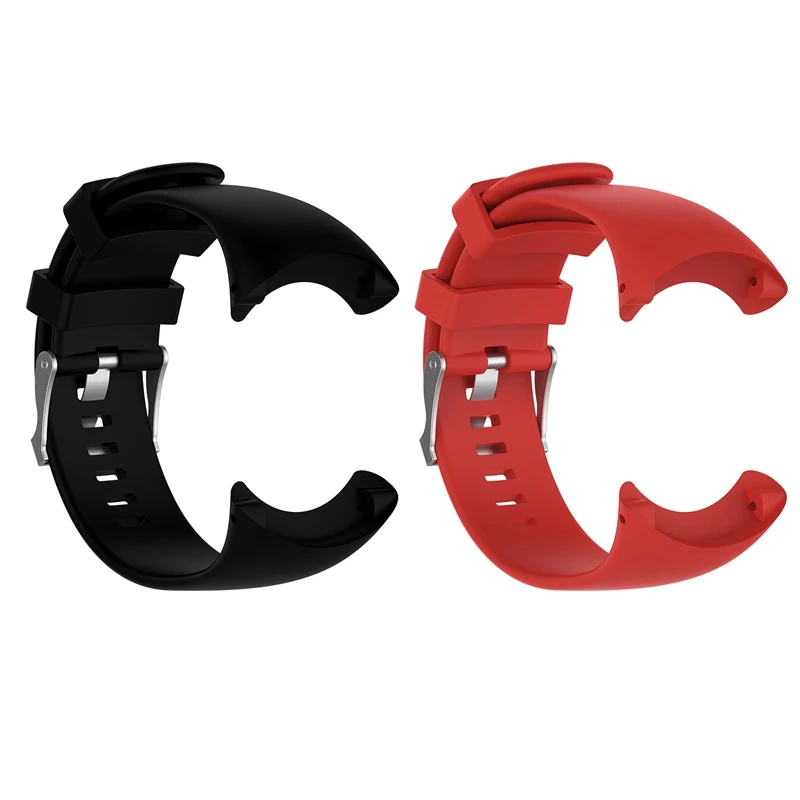 

Ремешок силиконовый для наручных часов Suunto Core, спортивные часы черного цвета