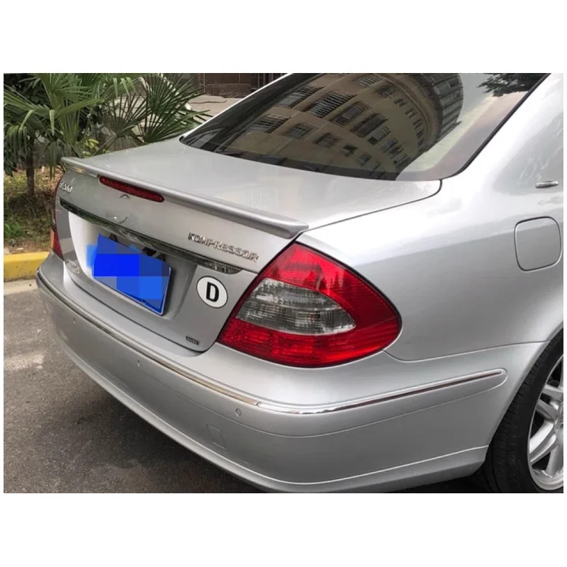Спойлер W211 для Benz E240 280 320 350 E63 E-класса заднее крыло автомобиля черный хвостовой