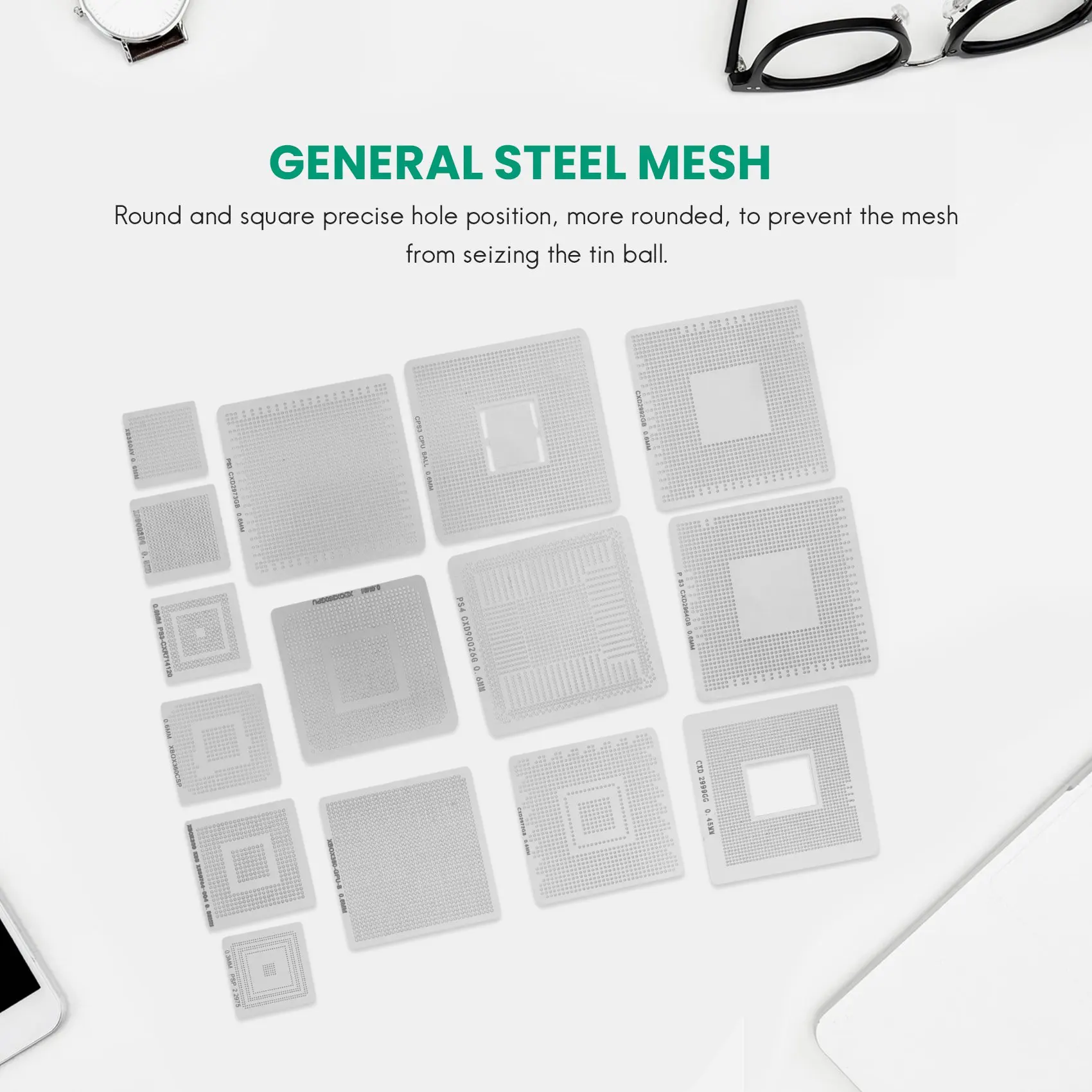 Реболлирование прямого нагрева универсальные трафареты для игровой консоли PS3