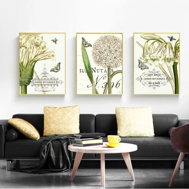 

Canvas Printings Flower Unframed Modern Girl Bedroom Decoration Minimalist Wall Paintings Living Room Poster