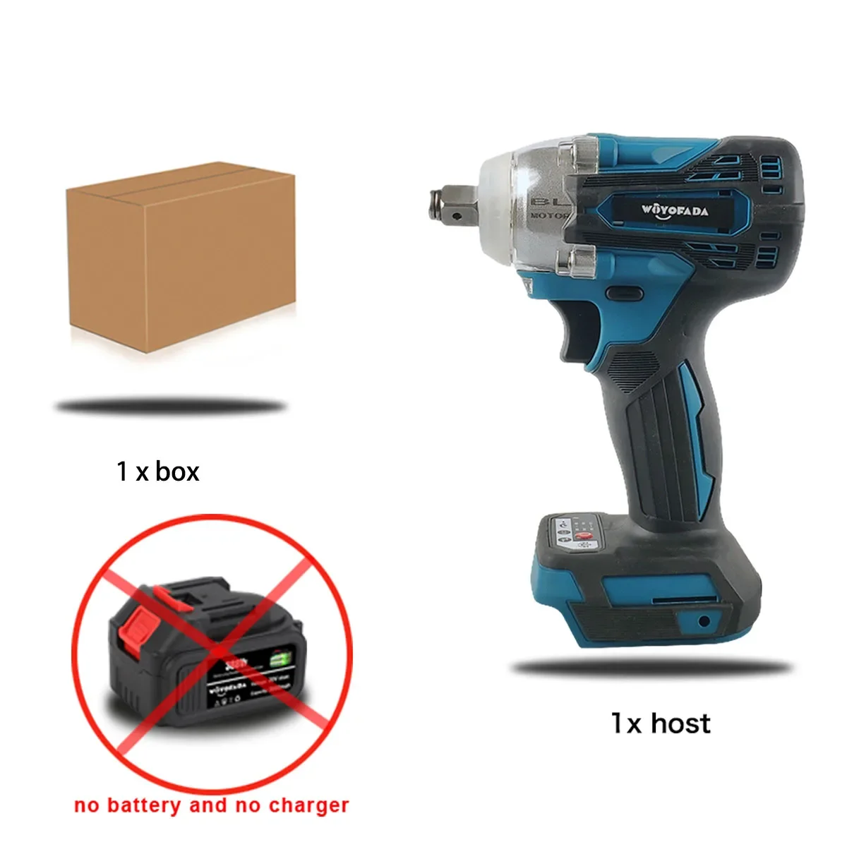 

Электрический ударный ключ WOYOFADA 18В