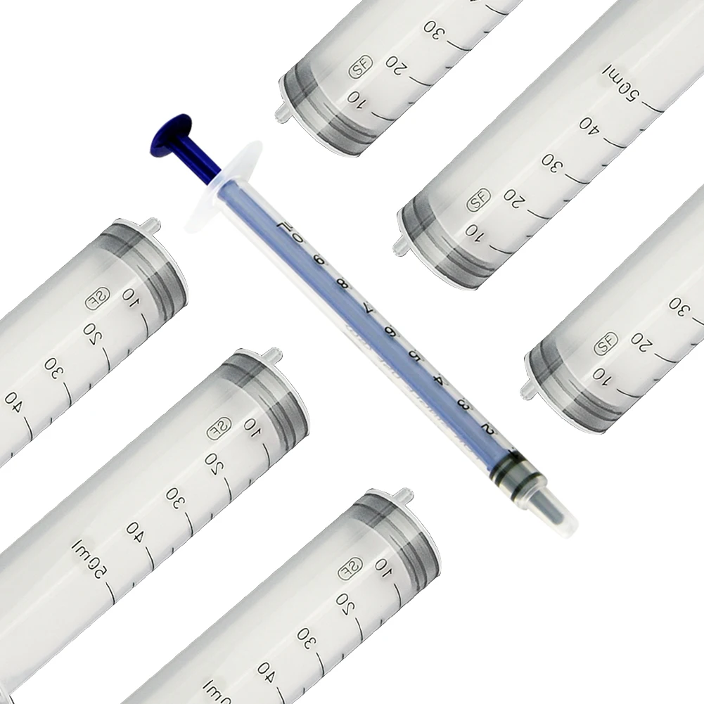 

10pcs 1ml-50ml Measure Disposable Sampler Injector Plastic Syringe hydroponic For Hydroponics Pet Cat Feeders Measuring Nutrient