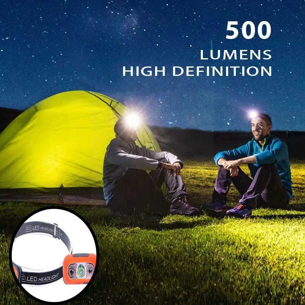 

Аварийный индукционный налобный фонарь с зарядкой от Usb, сисветильник светодиодный водонепроницаемый налобный фонасветильник для рыбалки,...