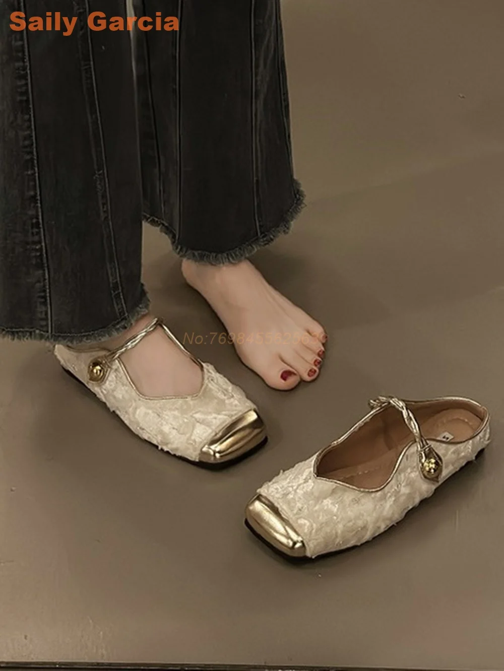 Женские туфли-лодочки с квадратным носком на мягкой подошве