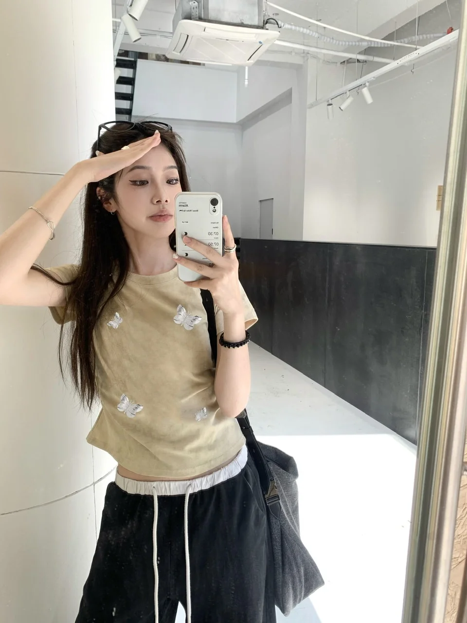 Pphome Sweet Cool Casual ~ Футболка с короткими рукавами и принтом Gyaru летний дизайн короткий