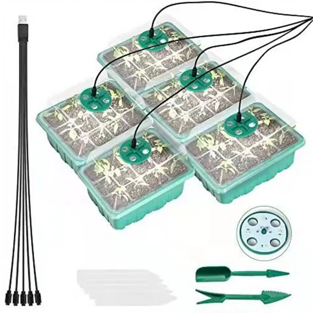 

Plant Nursery Tray 1 Set Convenient Efficient Reusable Practical Individual Grid Plant Grow Tray for Garden