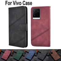 flip vintage leather phone case for vivo iqoo neo y7s s1 v15 v17 pro v17 neo v17ru india z6 s6 s7e stand protect cover hoesje
