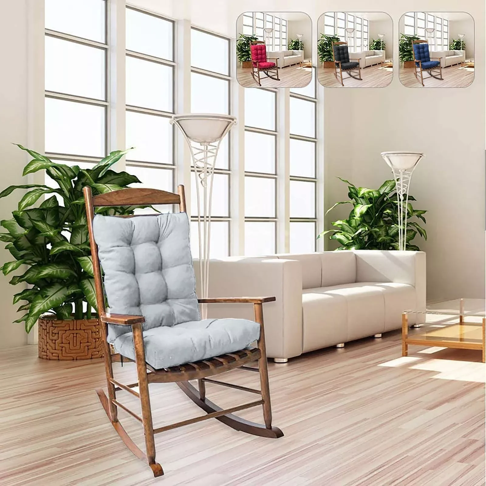 

Cushion Mat For Recliner Rocking Rattan Chair Folding Thick Garden Sun Lounge Seat Cushion Sofa Tatami Mat No Chair