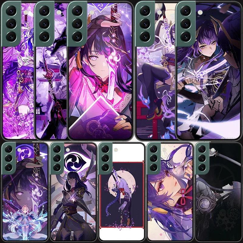 Популярный чехол для телефона Genshin Impact Raiden Shogun Samsung S8 Galaxy Note 20 Ultra 10 Lite 9 8 M12 M21 M30S M31 M32