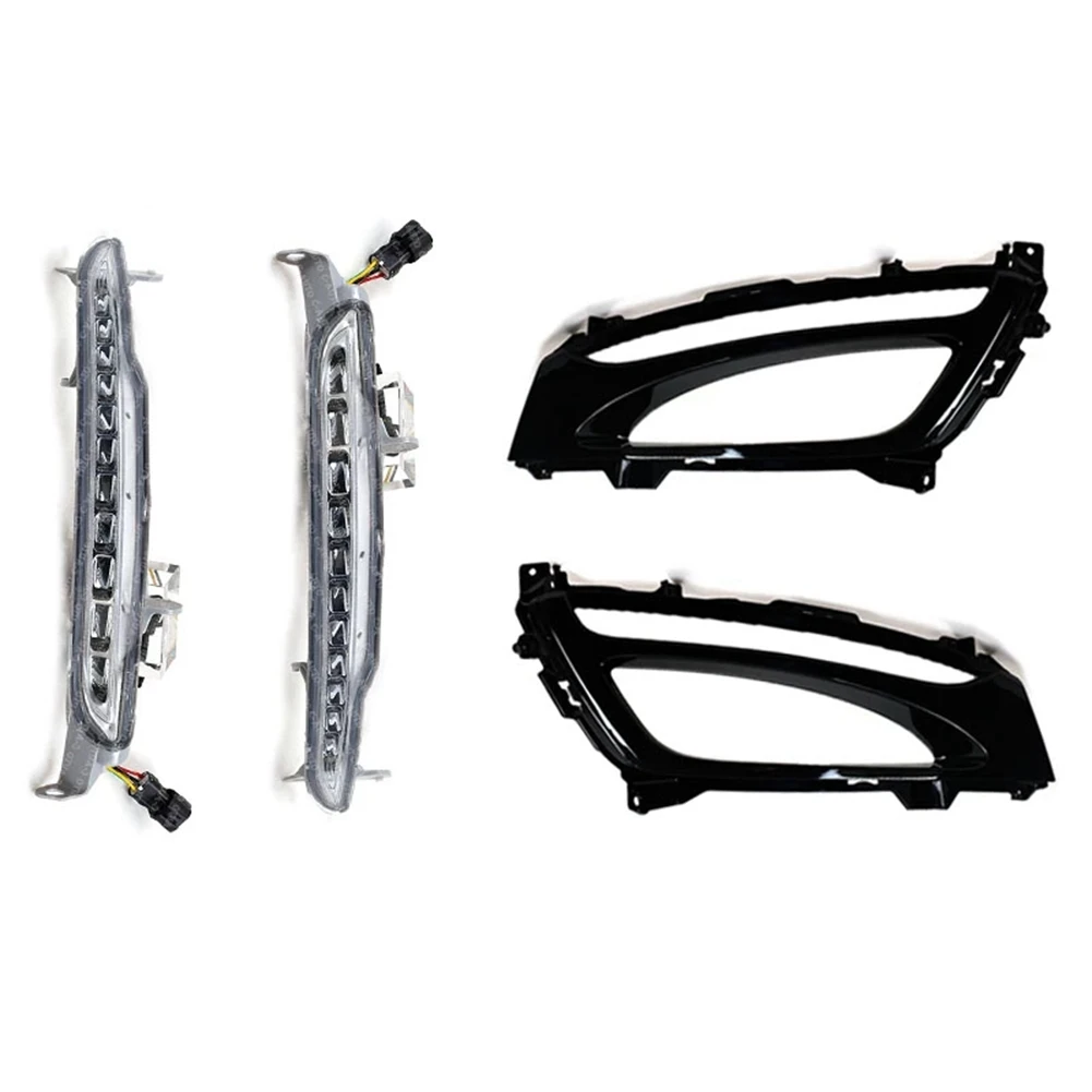 

1Pair Car Bumper DRL LED Fog Light for K5 2010-2013 Auto Driving Lamp Daytime Running Light