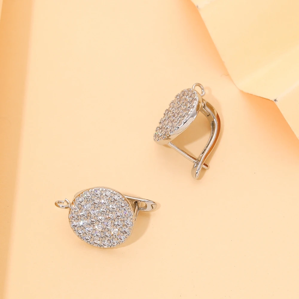 Juya DIY 18K позолоченные посеребренные женские серьги материал антиаллергенный