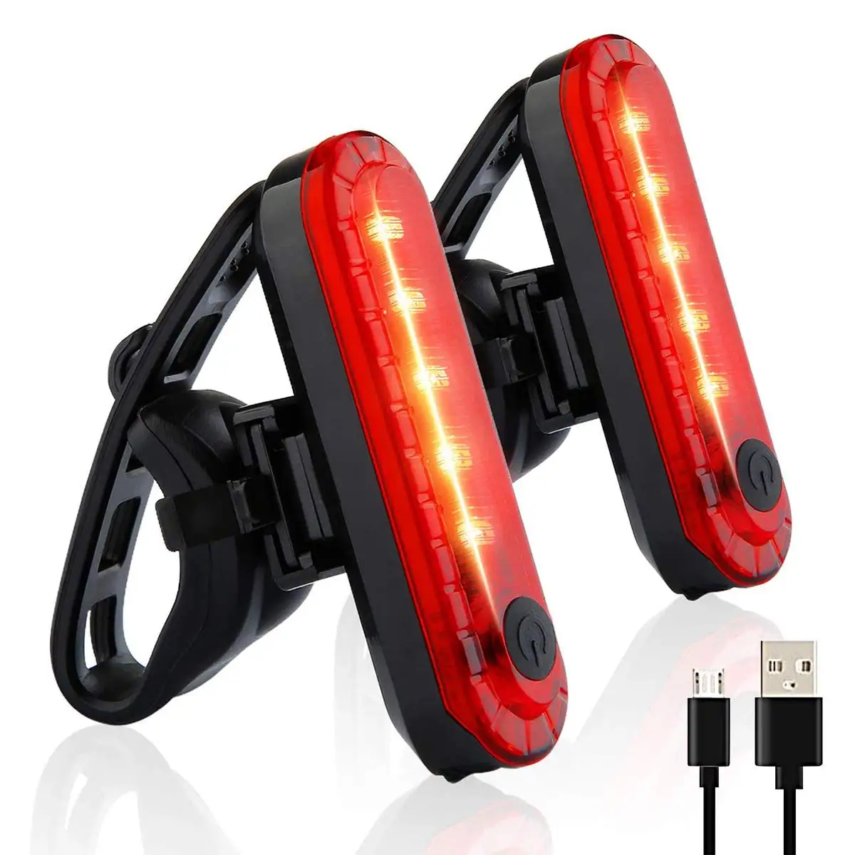 

Задние фонари для велосипеда INBIKE, светодиодный задний фонарь красного цвета, зарядка через USB, аксессуары для безопасной езды в ночное время
