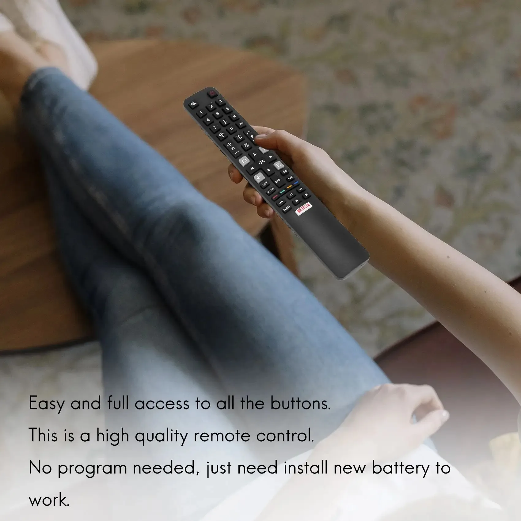 Фото Пульт дистанционного управления Smart TV RC802N ИК-пульт дистанционного управления для контроллера YAI3 YUI2 YU14 YUI1 65C2US 75C2US 43P20US U65S9906 U43P6006 №2