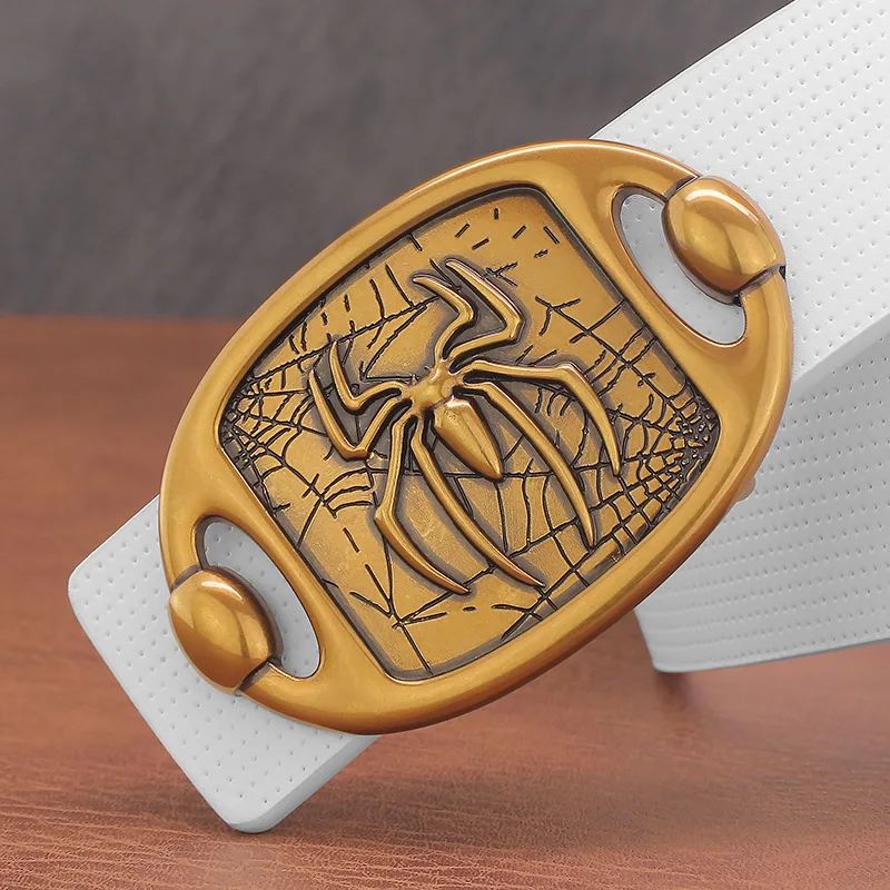 

Fashion Men Korean Version Of The Belts Leather Student Smooth Buckle Retro Spider Buckle Personality Youth Pin Buckle Belt 2487