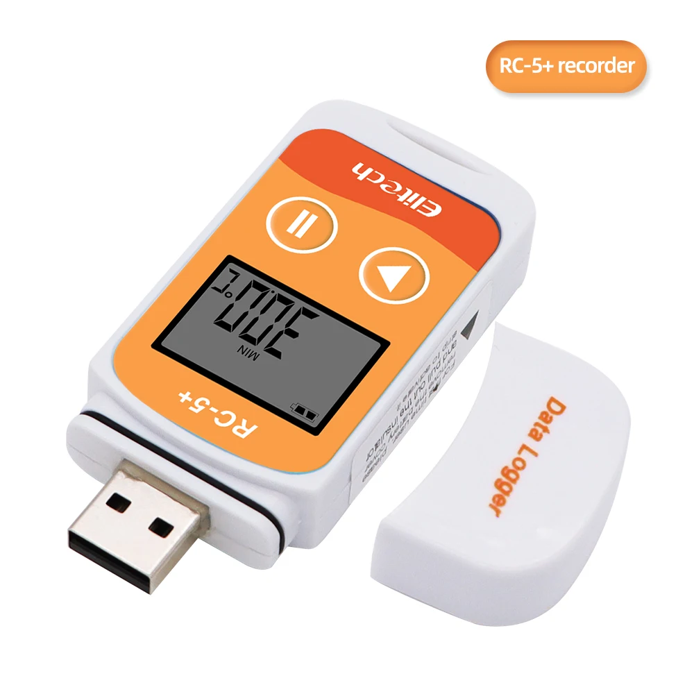 

RC-5+ PDF Temperature Data Logger RC-5 USB Data Logger Datalogger Recorder Upgrade for Refrigeration Cold Chain Transport Labs