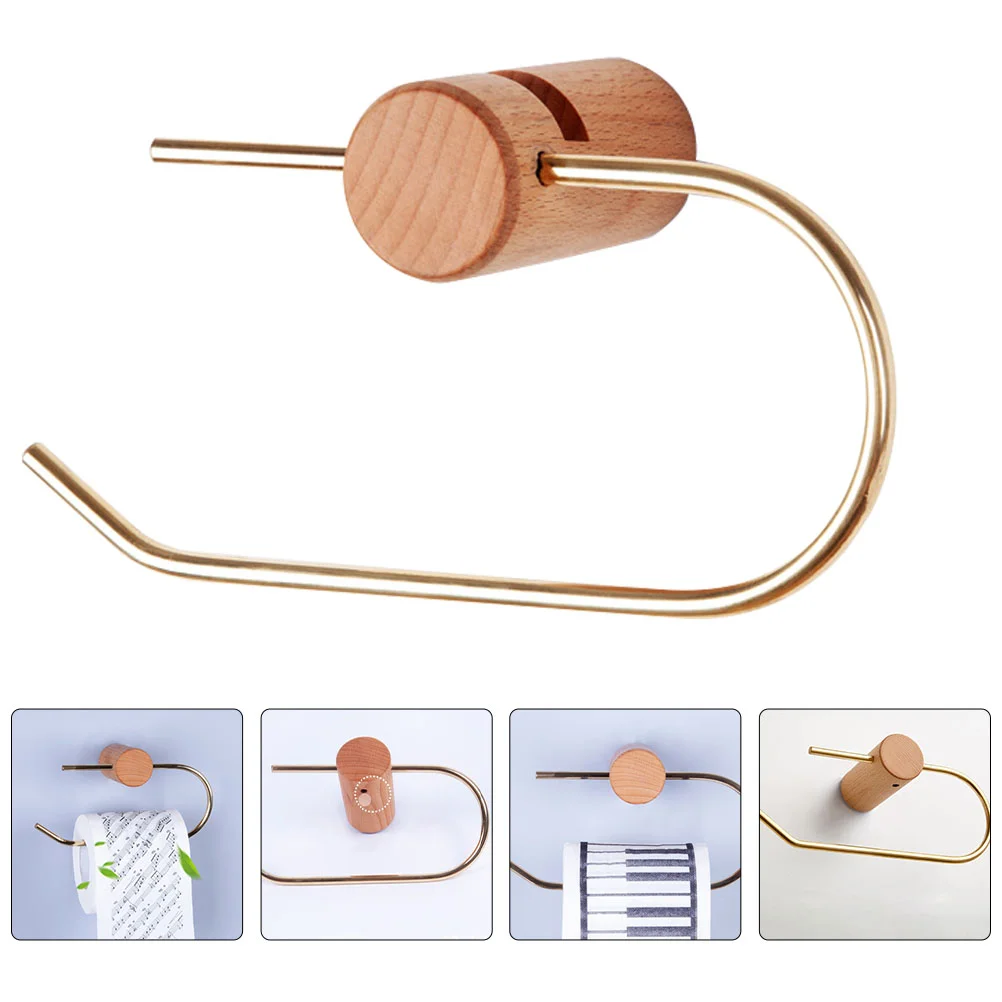 

1Pc Wall-mounted Tissue Rack No-punching Roll Paper Shelf Rack