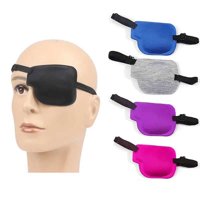 Amblyopia Eye Mask Adjustable Eyeshade Strabismus Eye Training Single Eye Patch Cover Adult Kids  Filled Strabismus Eye Training