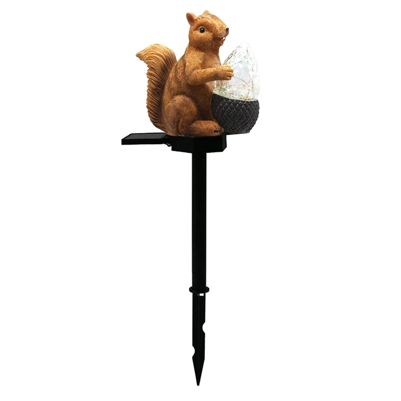 

Solar Garden Light,Solar Squirrel Pile Light,IP65 Waterproof Squirrel Decoration Light,For Courtyard Garden Lawn Decor