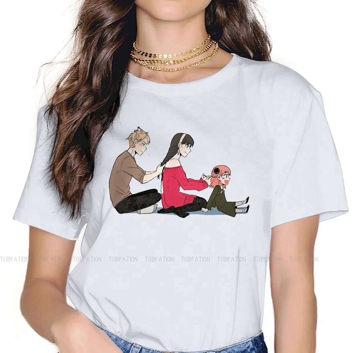 

Love Feminine Clothes Spy X Family Twilight Anime Oversized T-shirt Goth Vintage Female Clothing