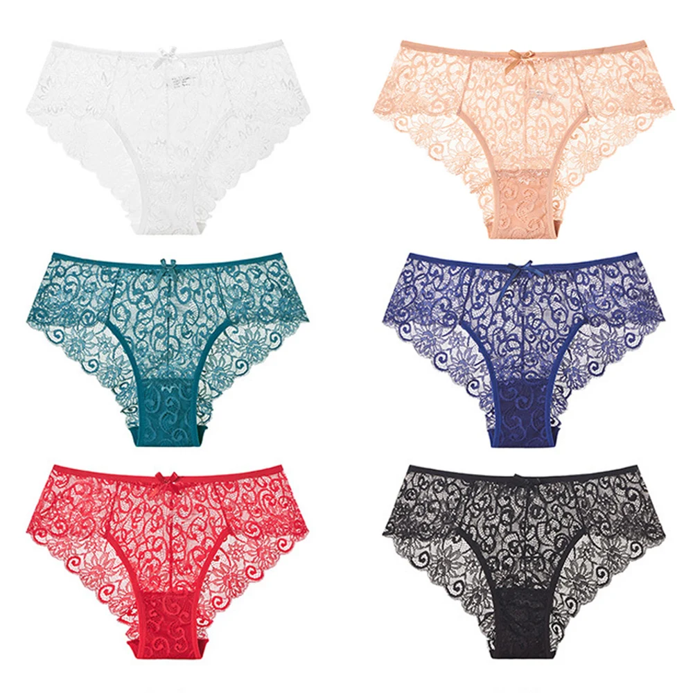 1 шт. сексуальные открытые кружевные трусы женские трусики с V-образной талией