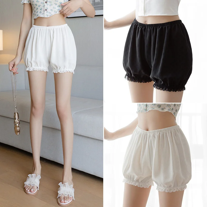 

2022 New Type Summer Pumpkin Pants safety women Breathabl leggings lace rolled edge bloomersComfortable and not stuffy