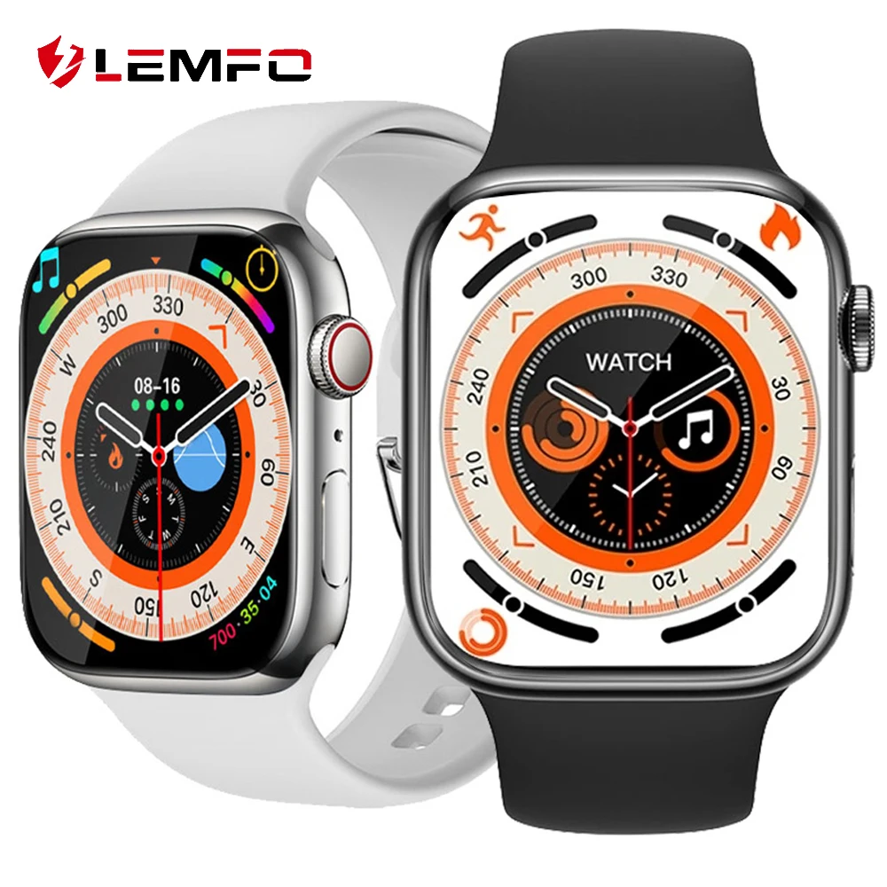 LEMFO Smart Watch Series 8 NFC Watch 8 Bluetooth Call Waterproof Smartwatch Men Women Wireless Charging HD Screen