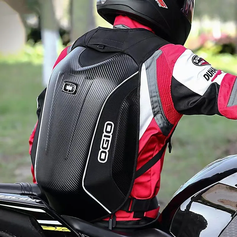 

2023 For OGIO Motorcycle Hard shell backpacks Motocross carbon fiber backpack Moto Racing travel helmet bags og1