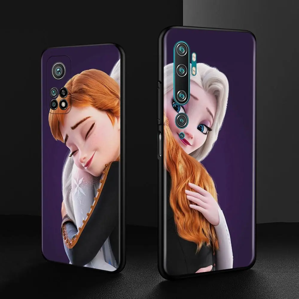 Elsa Anna Princess Silicone Case For Xiaomi Mi 12 10 10T Pro 5G 12X 11 Note 8 A2 Lite 9 SE 9T CC9E Soft Cover |