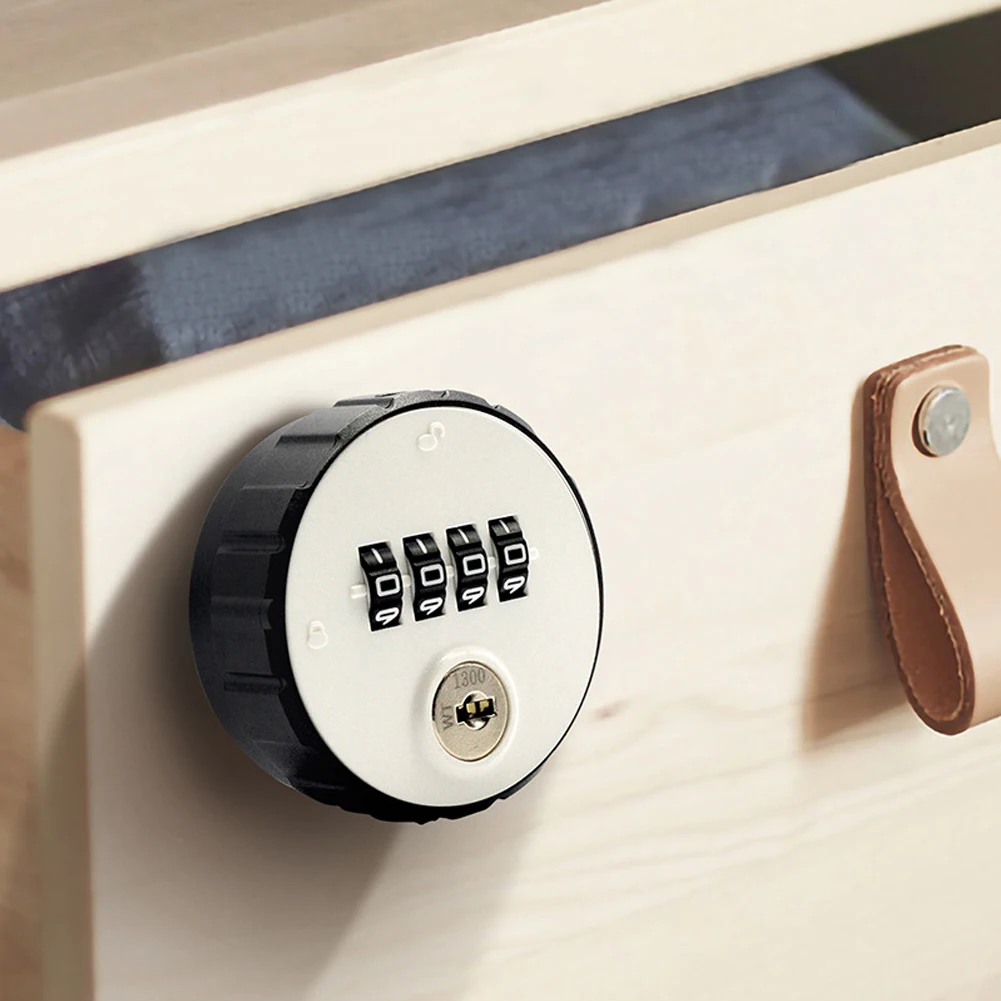 

4 Digital Coded Lock Zinc Alloy Combination Cam Cabinet Convenient Password Safe Lock With Keys 20mm / 26 Mm