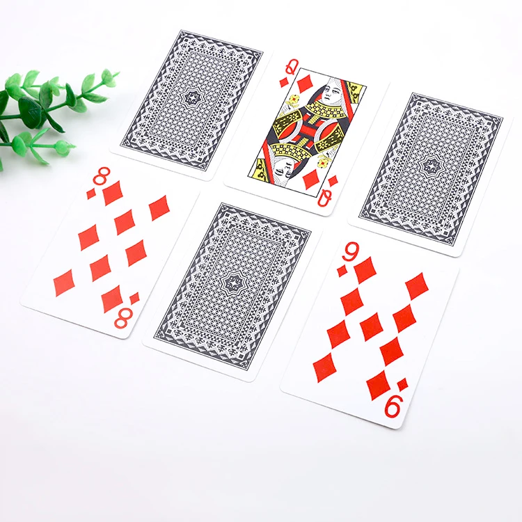 100% ПВХ новый узор Пластиковые водонепроницаемые игральные карты для взрослых