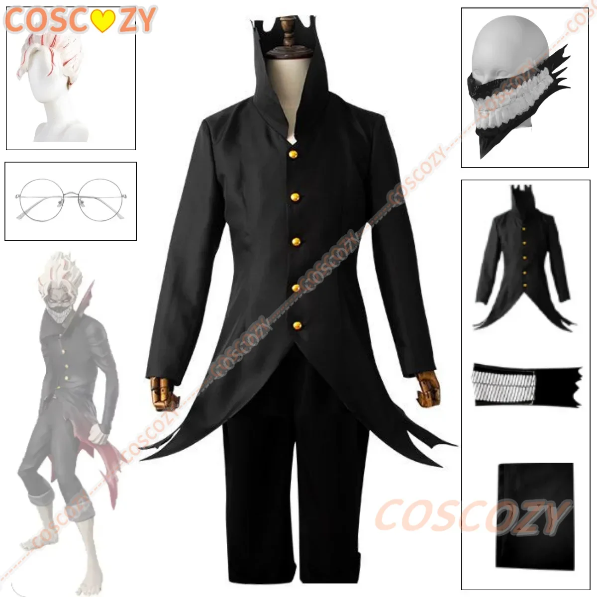 Аниме DANDADAN Косплей Кен Такакура Фантазия Костюм Парик Маска Очки Маскировка