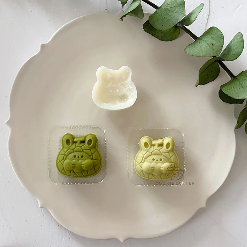 

20g Cantaloupe Pattern Mooncake Mold Bunny Hug Heart Shape Pastry Mold Sugarcraft Green Bean Cake New Year Valentine's Day Mold