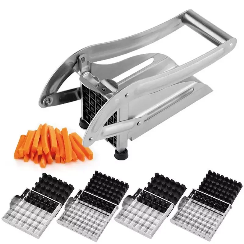 

French Fry Cutter Stainless Steel Manual Potato Slicer Commercial Grade Vegetable And Potato Slicer Perfect For Air Fryer Food