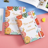 high quality weekly plan notebook 2022 a5 notepad coil schedule smart paper diary journal office school drawing gift
