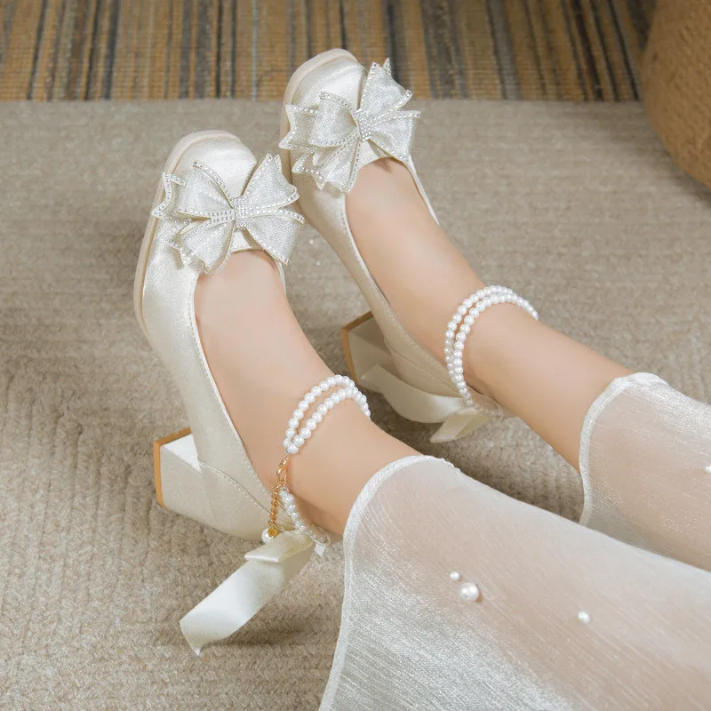 Фирменные туфли-лодочки для похудения 2024 милые бежевые босоножки на высоком