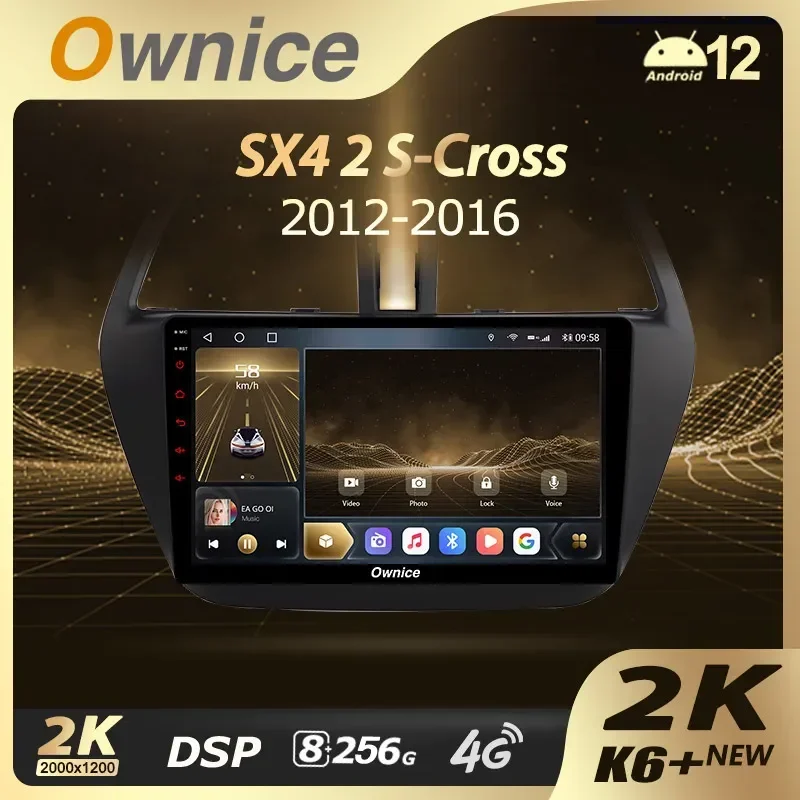 Автомагнитола Ownice K6 + 2K 13 3 дюйма для Suzuki SX4 2 S-Cross 2012-2016 мультимедийный видеоплеер