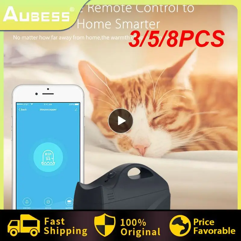 

3/5/8PCS Mouse Catcher High Sensitivity Rodent Killer App Control Wireless Rat Pest Trap For Mobile Phone 2.4ghz Mouse Killer