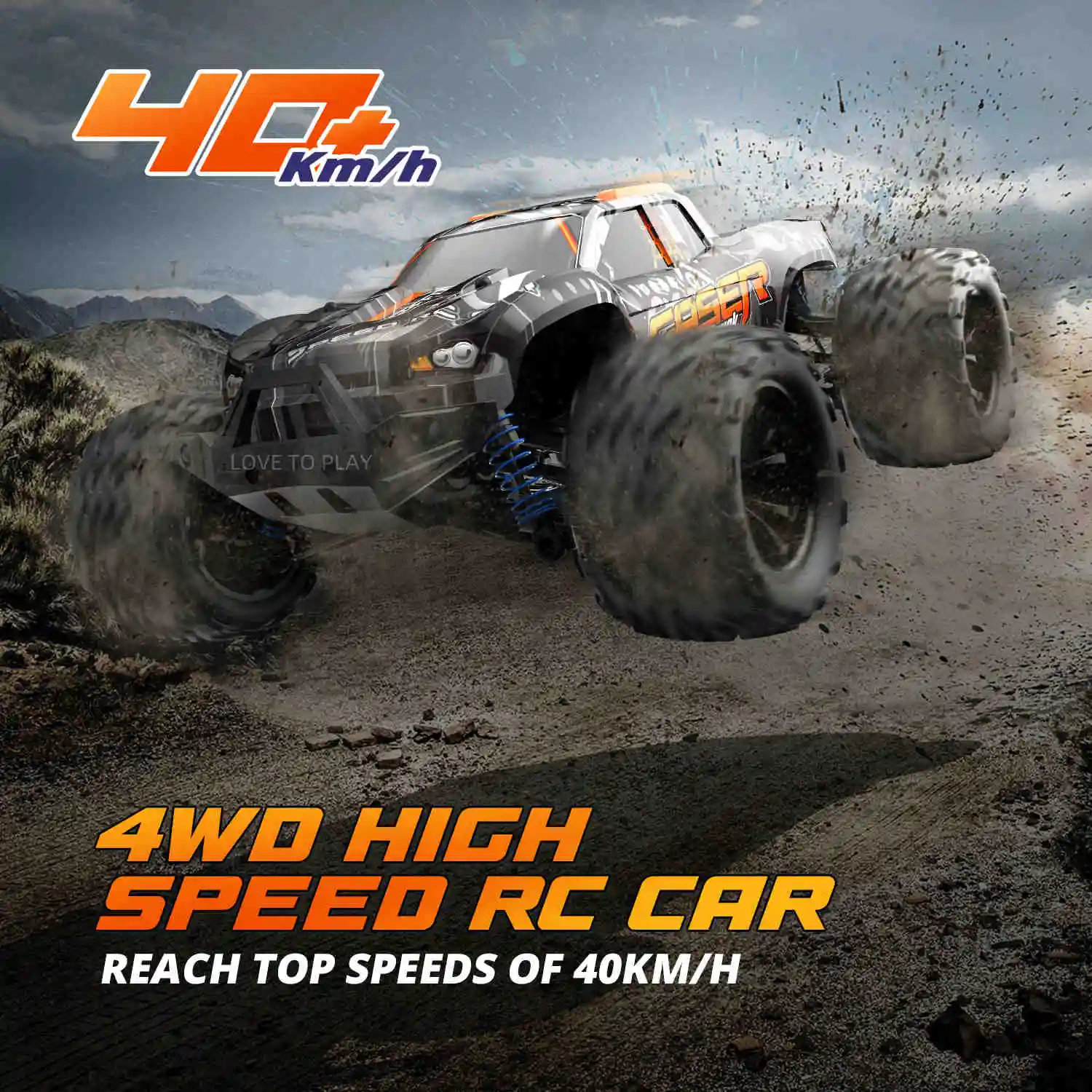 S 2.4g Carbon Brush Double Motor Electric 4wd High Speed Tru
