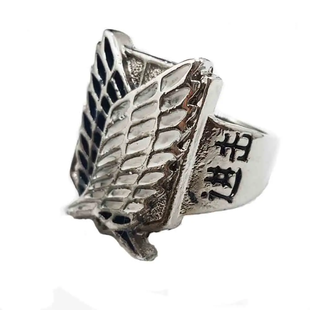 

9 styles Hot Anime 1pcs/lot Attack on Titan Rings Can Drop shipping Metal High Quality environmental Jewelry Nice Gift ring mens
