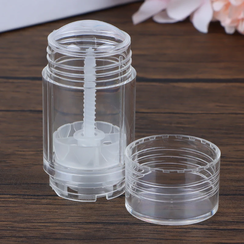 

40 г дезодорант трубка ручной работы круглый закрученный вверх низ наполнение Пустая тара для румян палочка для наполнения дезодорант контейнер для путешествий