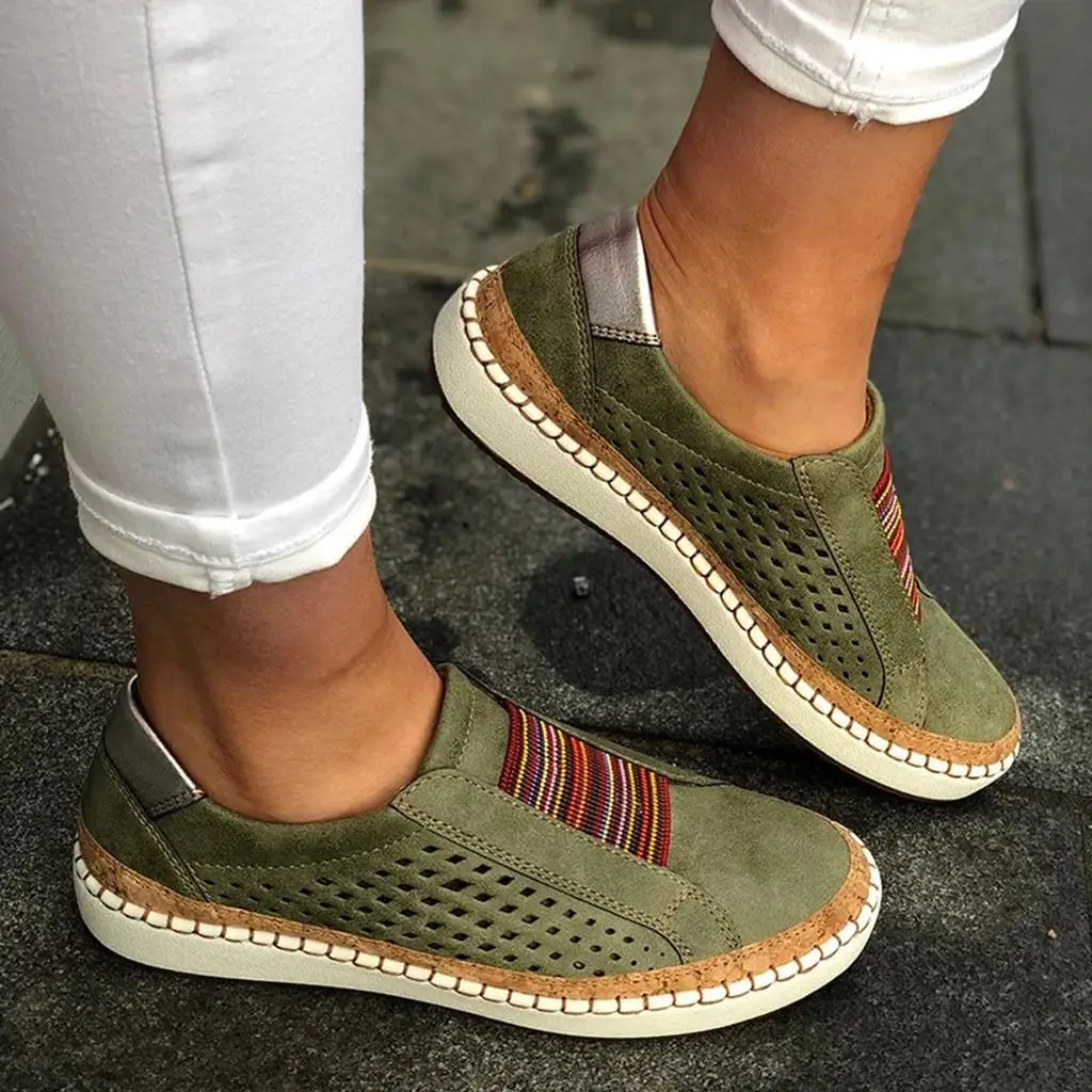

2023 Women's Sneakers Hot Selling Casual Shoes For Women Breathable Comfortable Outdoor Flats Peas Women's Shoes Zapatos Mujer
