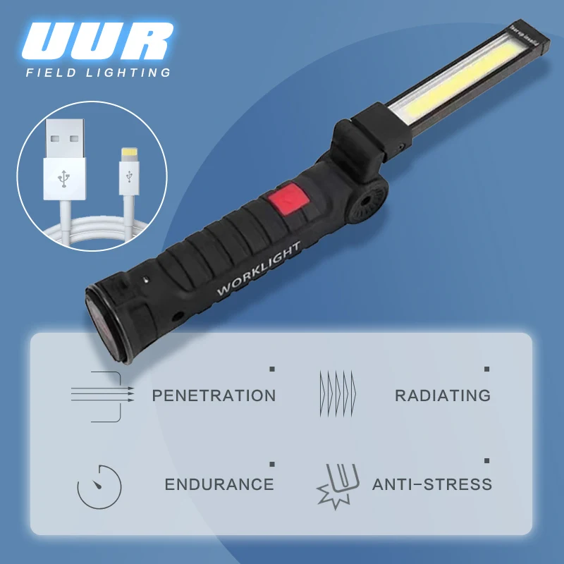 

Многофункциональный складной светодиодный фонарь с зарядкой от USB и встроенным аккумулятором