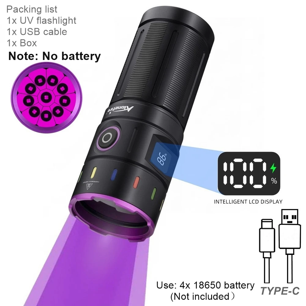 

AloneFire SV140 УФ-фонарь 200 Вт Черный