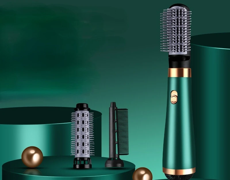 

New Hair Brush Dryer Hot Air Comb Three-in-one Automatic Curling Hair Straightening Perm Hair Dryer Curly Hair Brush