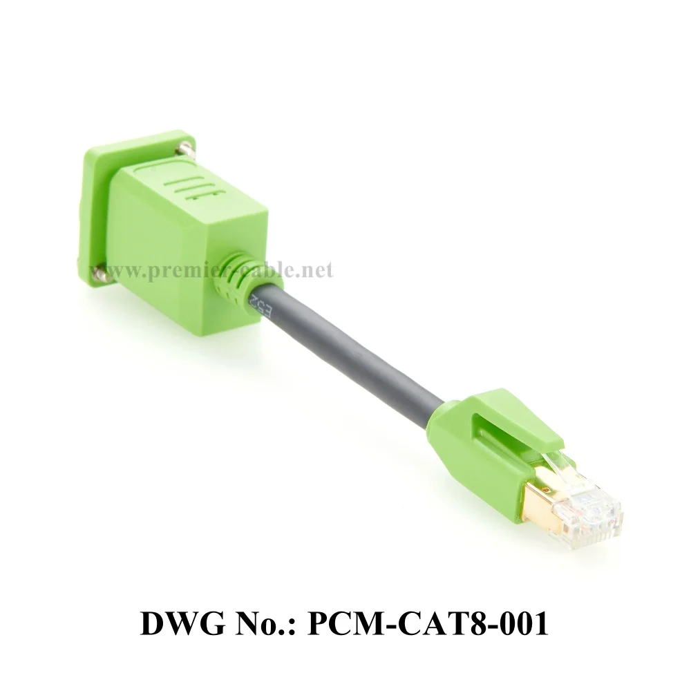 Сетевой кабель Ethernet LAN CAT8, 40 Гбитс RJ45 «папа-мама», экранированный удлинительный кабель D-типа с винтовым креплением на панели для маршрутизатора и модема (art.: 3920cc648bebd) - 3920cc648bebd