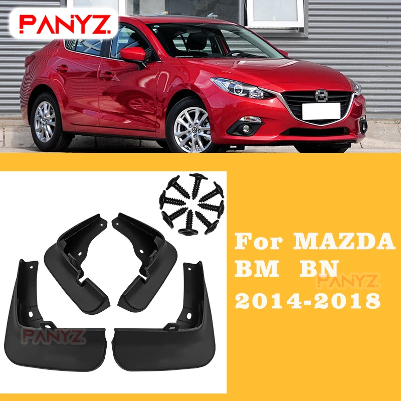 Передние и задние формованные брызговики для Mazda 3 BN BM BP BK 2004-2008 2011-2021 2015 2016