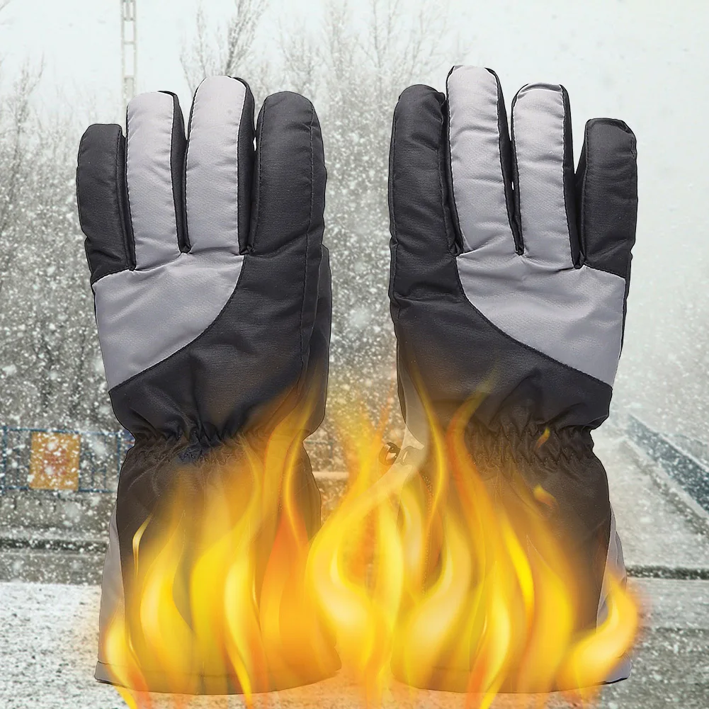 

Five Fingers Climbing Skating Warm Electric Heating Adjustable Battery Powered Outdoor Skiing Gloves Winter Thickened Snow