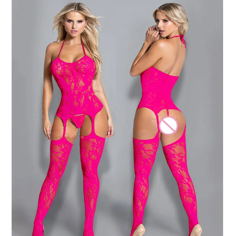 

Сексуальное нижнее белье для женщин, кружевная эротическая комбинация, Сетчатое боди, чулки в сеточку, Тедди, Эротическое платье для секса, ...